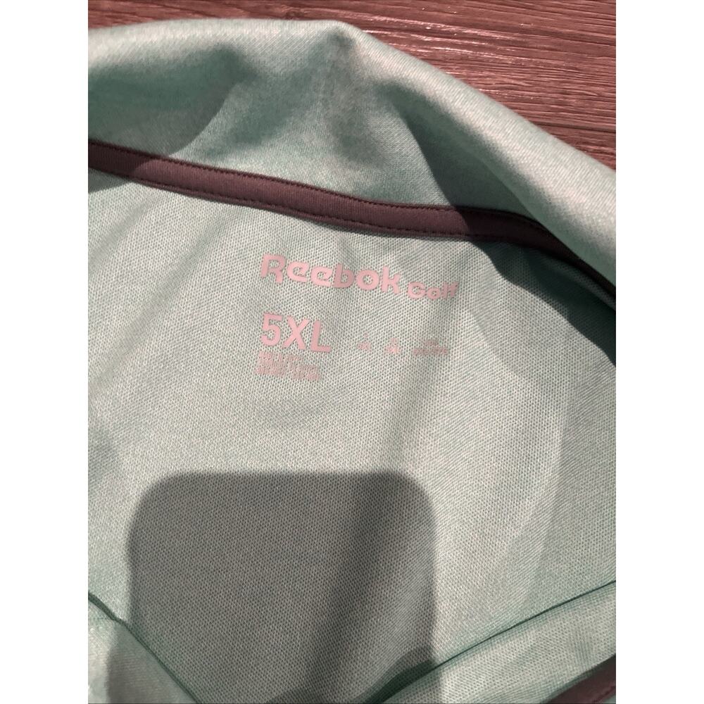 Reebok Golf Polo Green Short Sleeve Shirt 5XLPre-Owned - Picture 5 of 5
